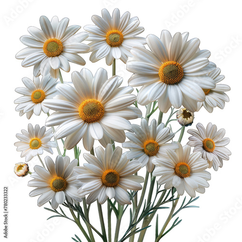 Oxeye Daisy isolated on white