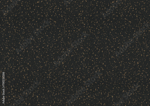 Seamless black with gold spots vintage paper texture as background, abstract pattern dark grey smooth golden spotted material wallpaper. (ID: 780236386)