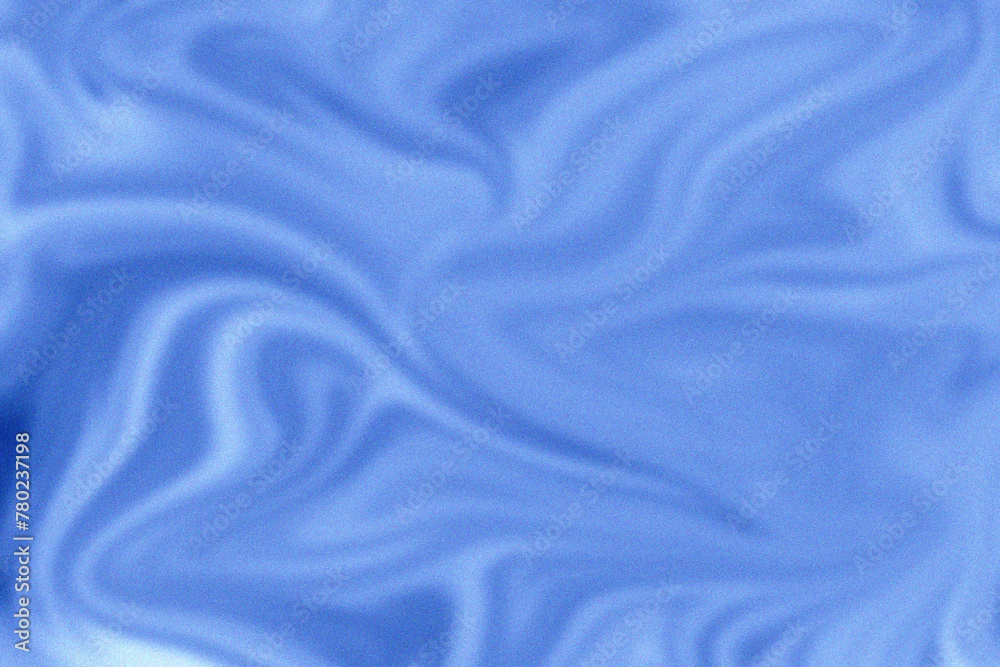 Fototapeta premium Abstract blue liquid paint effect blurred rough background texture overflow waves. Poster background.