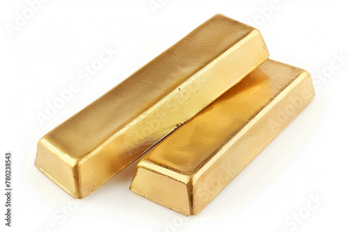 gold bars stock on white background.