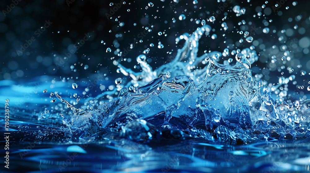 Hydro Eruption Erupting water drops with intense energy. Hydro Eruption Erupting water drops with intense energy.