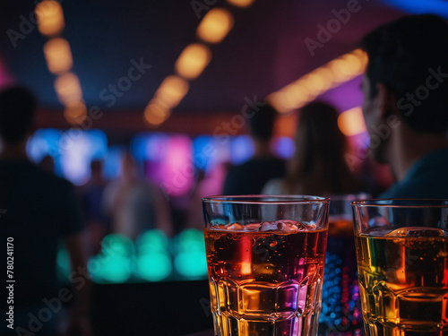 Neon Nights  Vibrant Drinks and Dynamic Delights in the Club