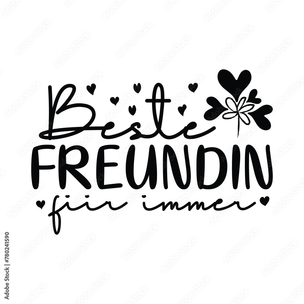 Beste freundin fiir immer, Beste freundin, best friends day, special friend birthday, best friend print, friends, valentine day