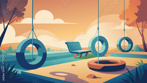 Dont overlook the hidden beauty in old tyres see how they can be transformed into stunning swing seats perfect for enjoying a lazy afternoon in