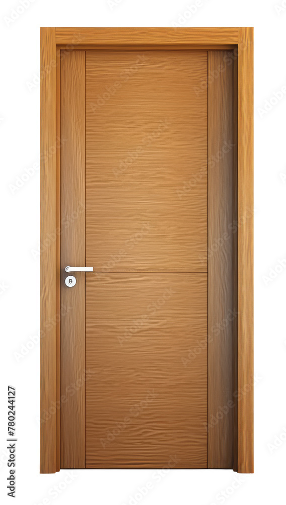 modern wood door isolated on transparent background modern wood door isolated on transparent background