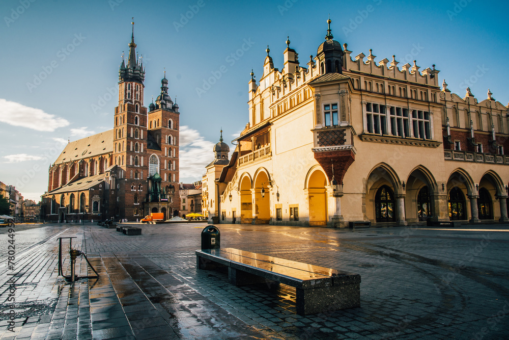 Old b town of Cracow in Poland