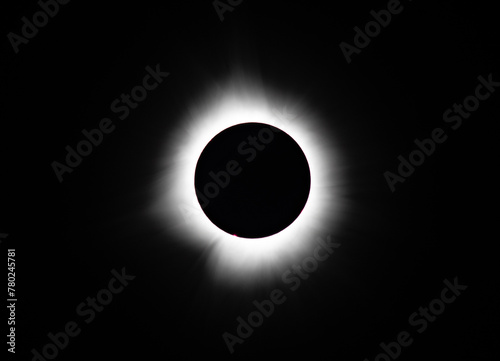 solar eclipse 2024 sun and moon real photo