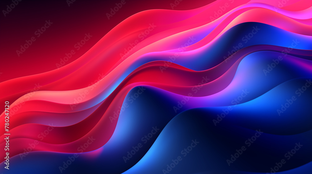 Blue and red paint abstract background waves, smoke, fabric Blue and red paint abstract background waves, smoke, fabric