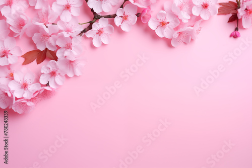 Pink cherry blossom, Japanese sakura photo