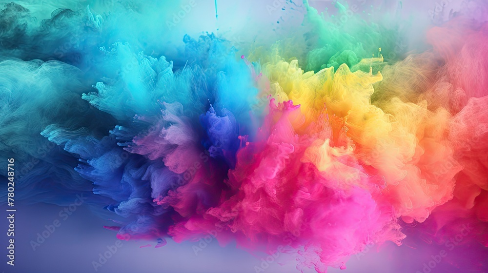 Colorful Rainbow powder background