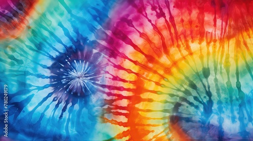 Bright colored rainbow tie dye background