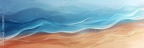 blue beach ocean wave background,banner