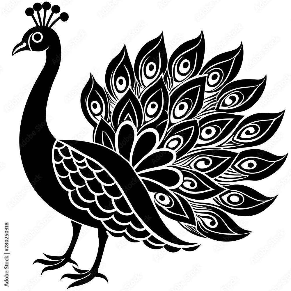 peacock illustration,black peacock silhouette vector illustration,icon,svg,bird characters,Holiday t shirt,Hand drawn trendy Vector illustration,peacock on a white background peacock illustration,black peacock silhouette vector illustration,icon,svg,bird characters,Holiday t shirt,Hand drawn trendy Vector illustration,peacock on a white background