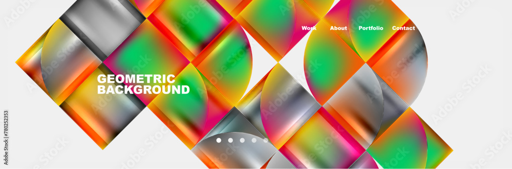 Circle triangle geometric web site page template. Vector Illustration For Wallpaper, Banner, Background, Card, Book Illustration, landing page Circle triangle geometric web site page template. Vector Illustration For Wallpaper, Banner, Background, Card, Book Illustration, landing page