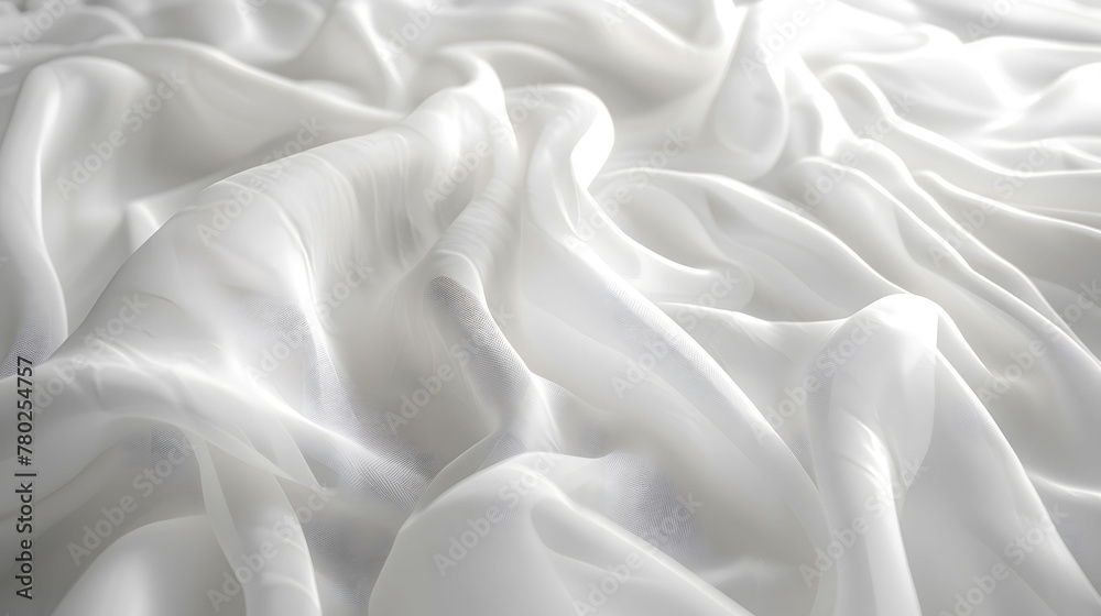 Obraz premium white satin fabric as background. Generative ai