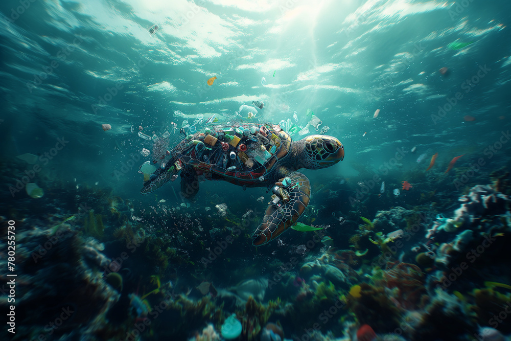 Lost at Sea in a Plastic World: A Sea Turtle's Struggle for Survival