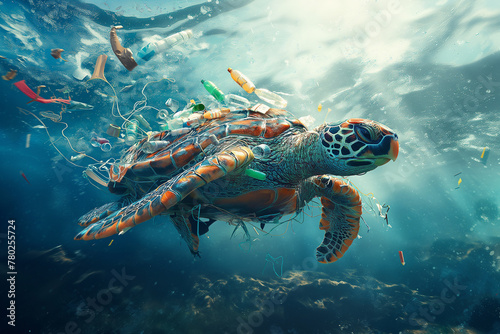 Lost at Sea in a Plastic World: A Sea Turtle's Struggle for Survival