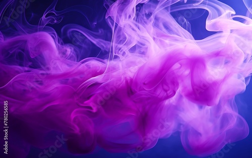 Purple smoke on black background