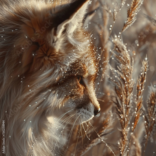 sleek fur, bushy tail, curious eyes