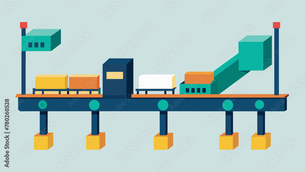 A conveyor belt system with modular components allowing for easy customization and reconfiguration to meet the changing demands of production. A conveyor belt system with modular components allowing for easy customization and reconfiguration to meet the changing demands of production.