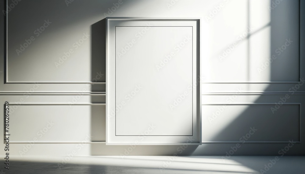 Empty frame mockup in minimalist style. Empty frame mockup in minimalist style.