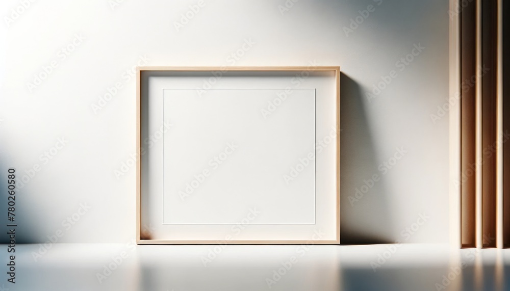 Empty frame mockup in minimalist style. Empty frame mockup in minimalist style.