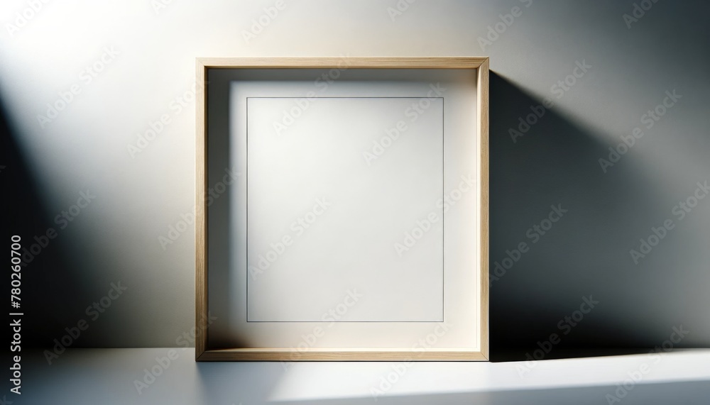 Empty frame mockup in minimalist style. Empty frame mockup in minimalist style.