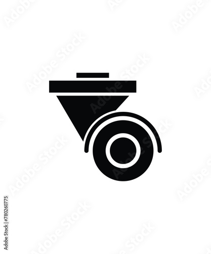caster wheel icon, vector best flat icon.