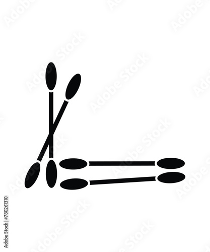 cotton swab icon, vector best flat icon.