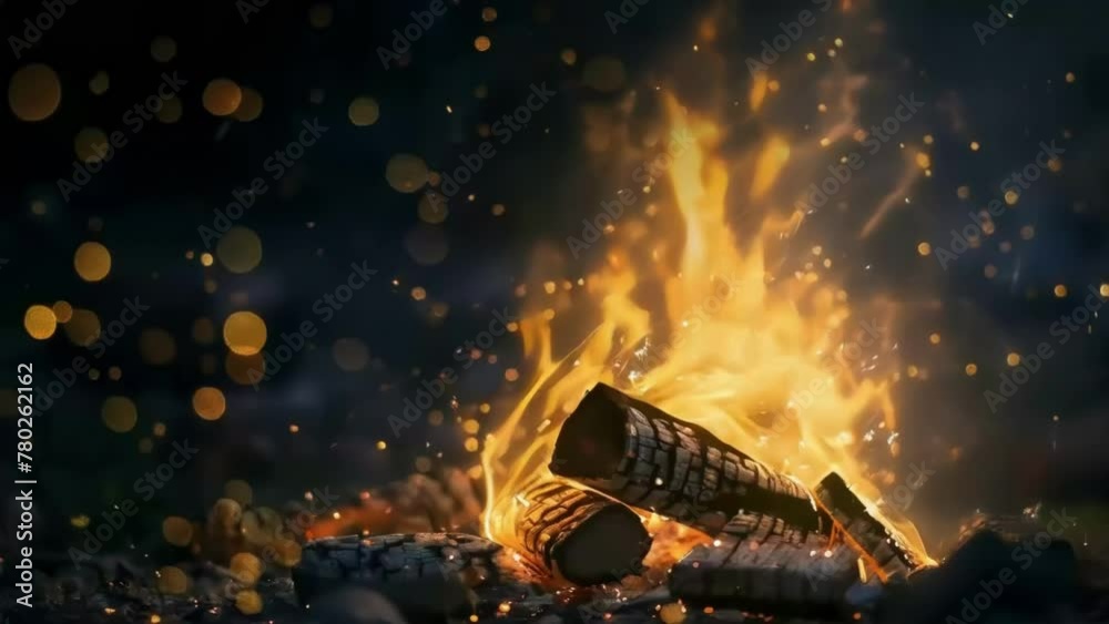 Enchanting Campfire Sparks on a Starry Night
Enchanting Campfire Sparks on a Starry Night