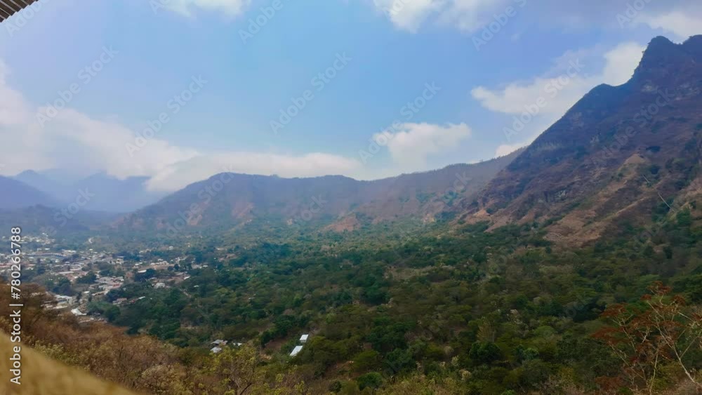 San Juan la Laguna in Guatemala time lapse of clouds on a smoky day San Juan la Laguna in Guatemala time lapse of clouds on a smoky day