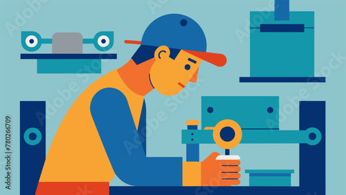 A closeup shot of a worker carefully installing specialized components in a product utilizing enhanced assembly techniques.