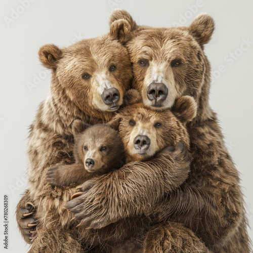 bear on white background