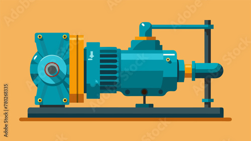Closeup of a durable industrial pump showcasing its robust construction and corrosionresistant materials that enable it to function for years