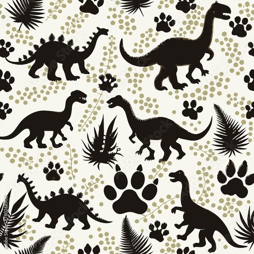 Prehistoric Patterns  A Dinosaur Themed Illustration