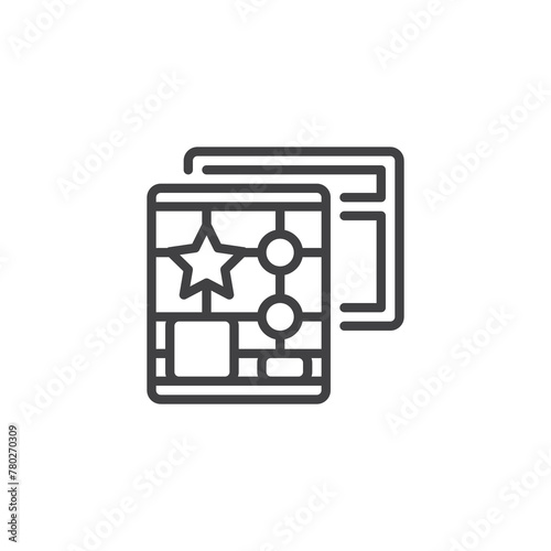 Model kit toy line icon