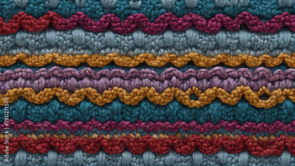 An image featuring a cozy knitted wool texture, with a variety of stitches and yarn colors ULTRA HD 8K An image featuring a cozy knitted wool texture, with a variety of stitches and yarn colors ULTRA HD 8K