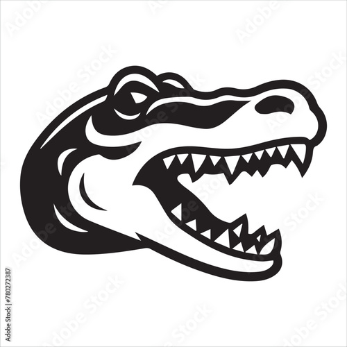 Alligator logo illustration vector