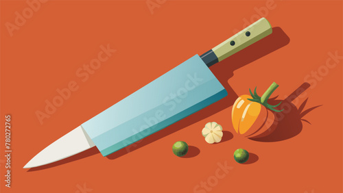 The once dull and chipped chefs knife was brought back to life by a skilled hand shard to perfection and given a new handle made from