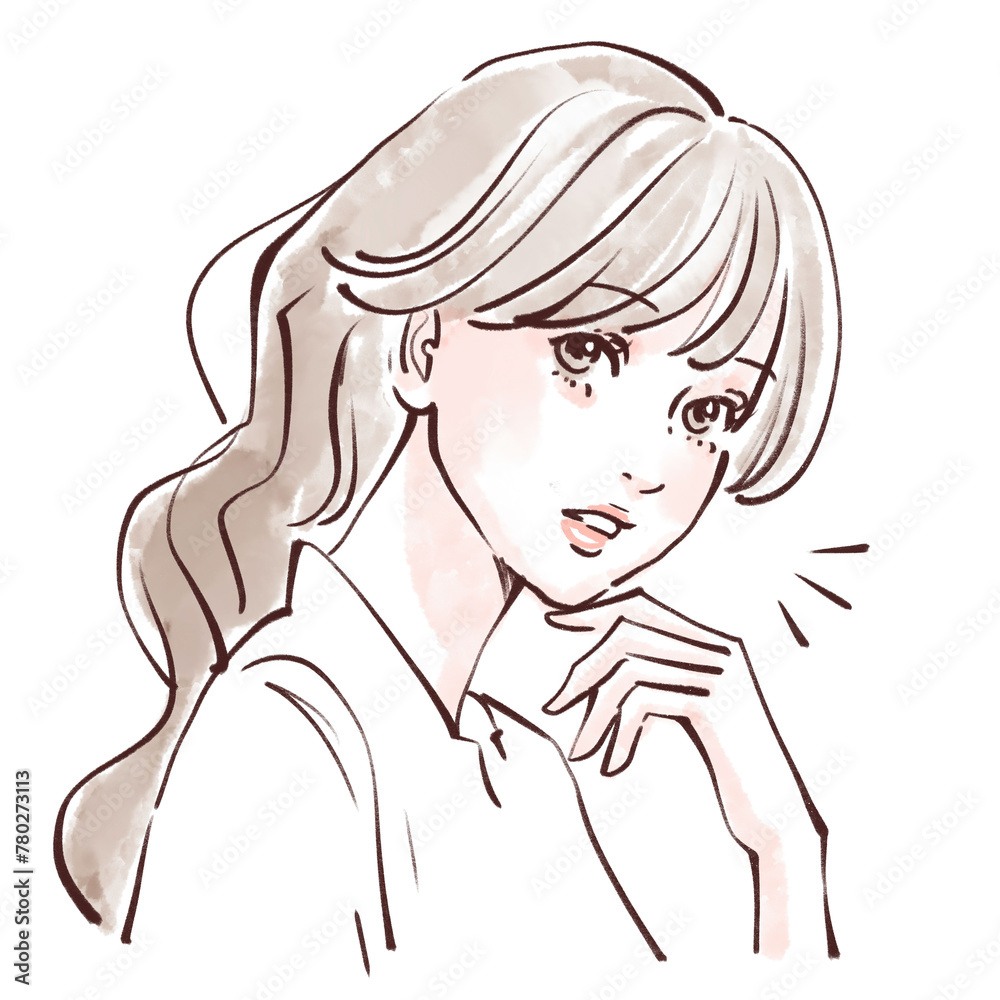 女性・女の子のイラスト素材 女性・女の子のイラスト素材