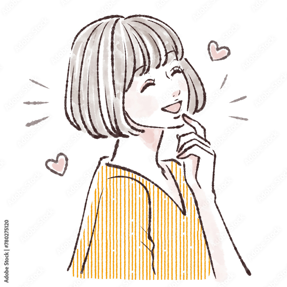 女性・女の子のイラスト素材 女性・女の子のイラスト素材