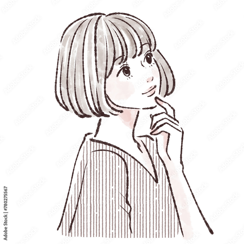 女性・女の子のイラスト素材 女性・女の子のイラスト素材