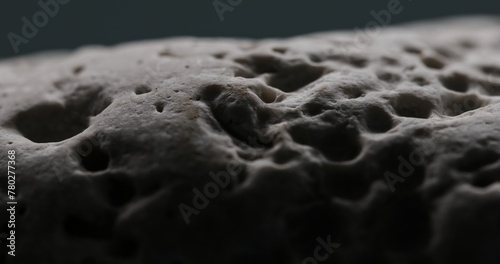 Volcanic Rock Texture with Natural Pores. Close-up, shallow dof.