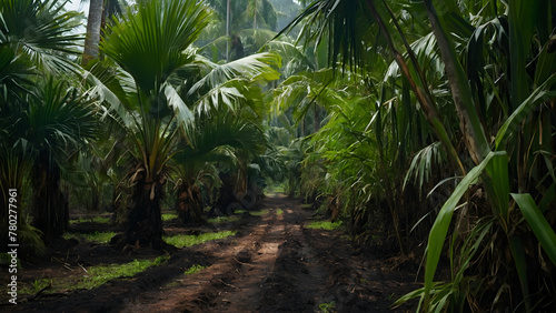 Oil palm plantation 