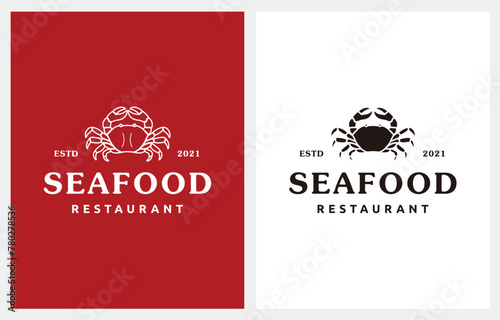 Seafood Crab Lobster logo design inspiration