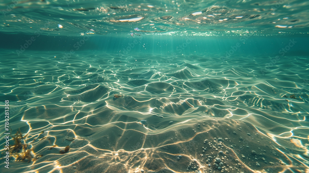 underwater ocean with sand