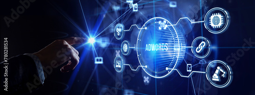 Business, Technology, Internet and network concept. AdWords. photo