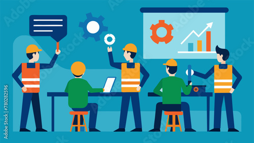 In a training room employees are learning new techniques and strategies aimed at reducing repair costs such as preventative maintenance measures