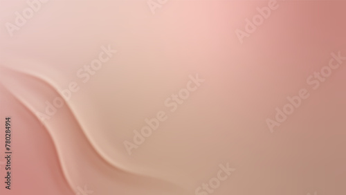 Nude gradient. Pastel nude background with soft wave, modern vector gradient design.