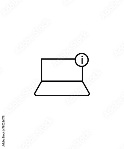 online information icon, vector best line icon.